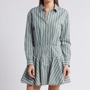 NWT Saylor
Naeem Stripe Long Sleeve Shirtdress